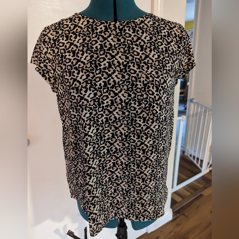 Loft leopard print shirt - XS